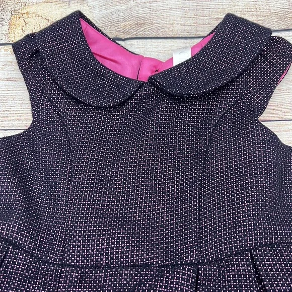 Cherokee Pink and Black Dress with Pink Silk Lining Sz 2T - Picture 2 of 7